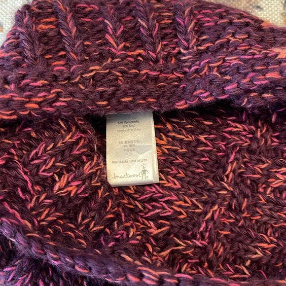 Smartwool | Wool Blend Knit Beanie / Hat | Winter | Pink & Dark Purple | OS - Picture 4 of 4